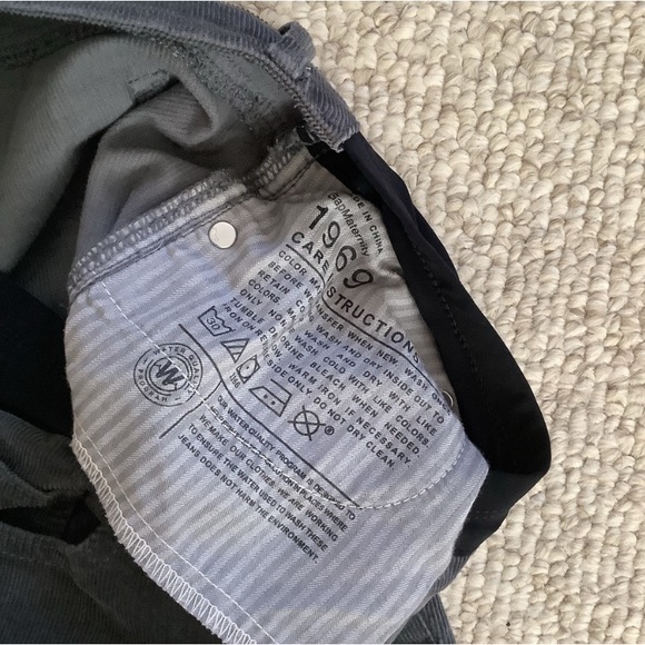 Gap Maternity Gray Corduroy Pants Skinny Stretch 6 - Picture 2 of 4